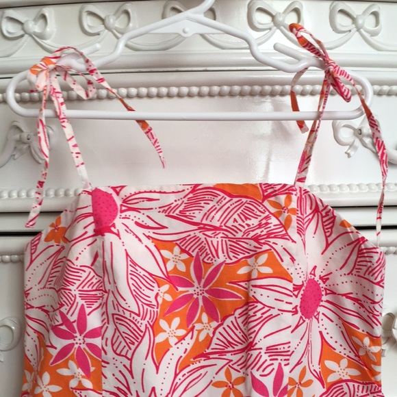 Lilly Pulitzer Girls Strappy Shift Dress 8 pink - Picture 3 of 4